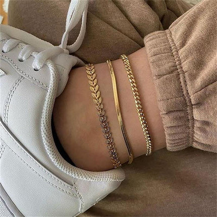 Geometric Titanium Steel Anklet