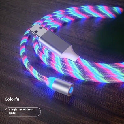 Magnetic Fast Charging Cable – LED Type-C & Micro USB Charger