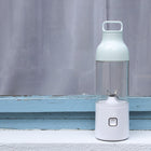 USB Rechargeable Portable Juicer – 600ml Glass Blender Bottle with Single Blade