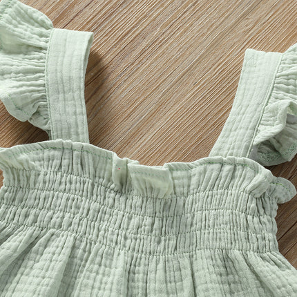 Girls Sleeveless Cotton Summer Set – Top & Shorts