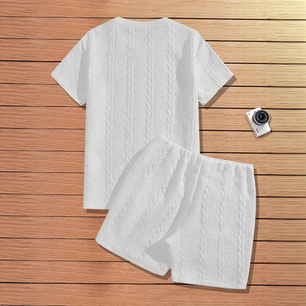 Men’s Summer Sportswear Set – T-Shirt & Trousers
