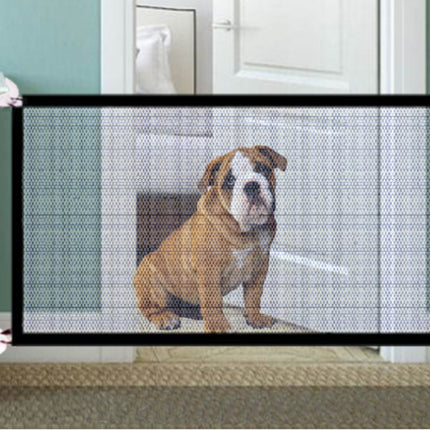 Portable Pet Safety Enclosure Gate – Retractable Mesh Barrier for Dogs
