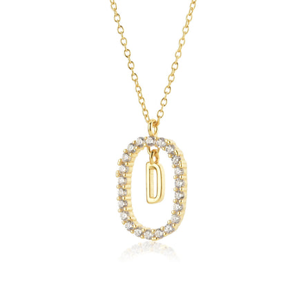 925 Sterling Silver Alphabet Initial Necklace