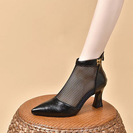 Women’s Hollow Sandal Booties – Open Design with Modern Flair