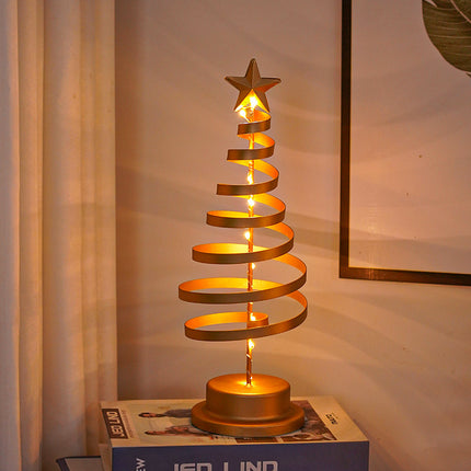 Metal LED Christmas Tree Light – Warm White Tabletop Holiday Decoration