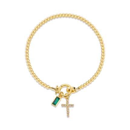 Women’s Stainless Steel Birth Month Initial Bracelet