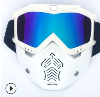 Tactical Protective Goggles – Reinforced PC Lens, Anti-Impact Riding & Motorcycle Helmet Eyewear