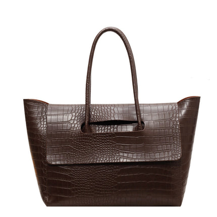 PU Leather Stone Pattern Handbag – Urban Simplicity Style
