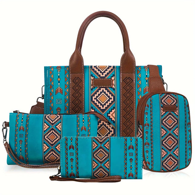Lightweight Satchel & Tote Combo (4PCS)