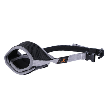 Adjustable Breathable Dog Muzzle – Soft Canvas Anti-Bite Mask with Velcro Straps (XS–XXL)
