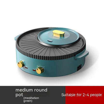 Multifunctional Hot Pot & BBQ One-Piece Cooker – Medium Electric Grill & Shabu Pot (Model M2)