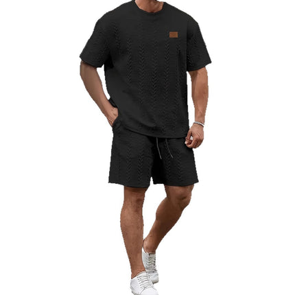 Men’s Summer Sportswear Set – T-Shirt & Trousers