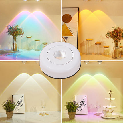Mini ABS Night Light Switch – Battery-Powered LED Cabinet Lamp (Stick-On & Portable)