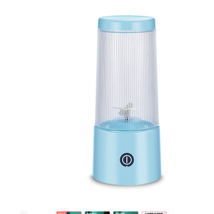 Portable 4-Blade Juicer – 350ml Mini Fruit Blender with 37W Power