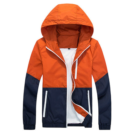 Men’s Lightweight Hooded Sports Jacket – Spring & Autumn