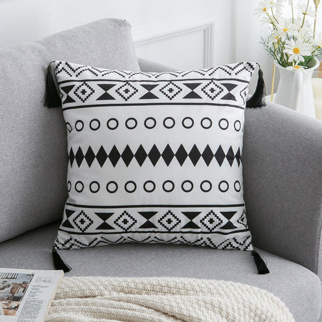Bohemian Throw Pillow Cover – Decorative Cushion Case for Living Room