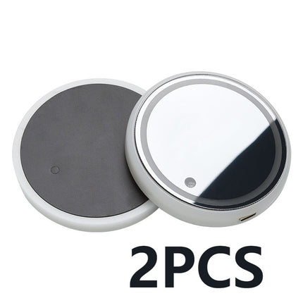Colorful LED Car Cup Holder Coaster – Solar & USB Charging