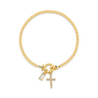 Women’s Stainless Steel Birth Month Initial Bracelet