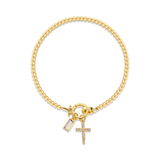 Women’s Stainless Steel Birth Month Initial Bracelet