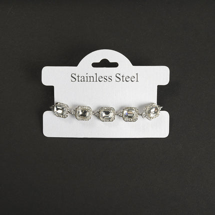 Electroplated Alloy Diamond Shape Bracelet