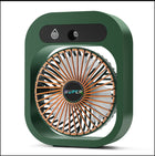 USB Rechargeable Portable Desk Misting Fan with 3-Speed Cooling & Humidifier