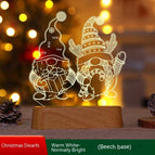 Christmas Dwarf Wood Grain / Warm White