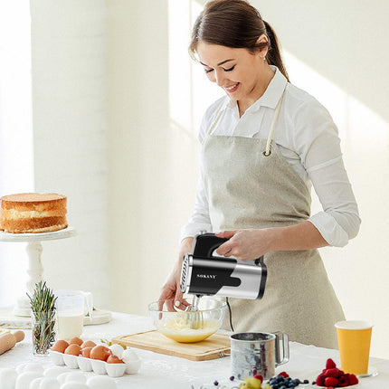 800W Handheld Electric Whisk – 5-Speed Mixer for Baking, Cream, and Milkshakes
