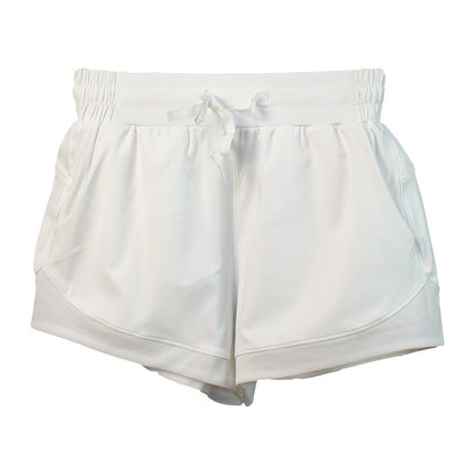 Women’s Nylon Solid Color Shorts