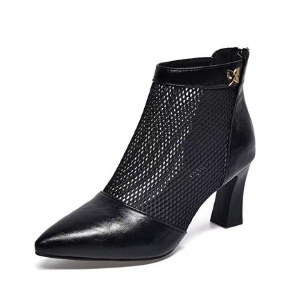 Women’s Hollow Sandal Booties – Open Design with Modern Flair