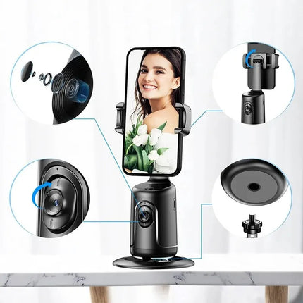 360° AI Auto Face Tracking Gimbal Phone Holder