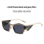 Gold Frame Black Gray Lens