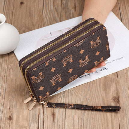 European Retro Printed PU Leather Handbag