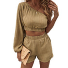 Women’s Two-Piece Sleeveless Crop Top and Shorts Set