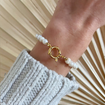 Classic Irregular U-Shaped Titanium Steel Bracelet for Women