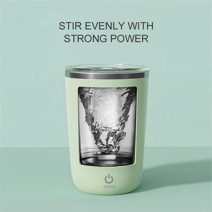 350ml Electric Self-Stirring Mug – Stainless Steel Magnetic Stirring Cup