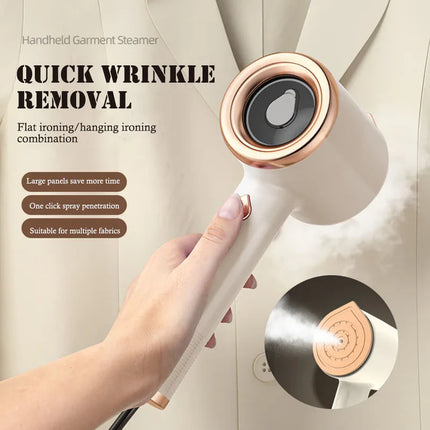 Mini Handheld Garment Steamer – Portable Fabric Iron for Travel & Home (US Plug)
