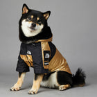 Waterproof Dog Raincoat – Golden Polyester Jacket for Small to Large Dogs