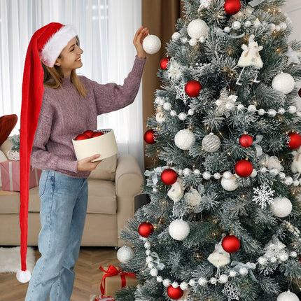 Long Christmas Santa Hat – 1.5m Extra-Length Holiday Hat in Multiple Colors (Polyester)