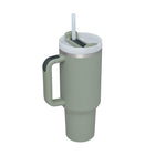 40oz Insulated Tumbler with Handle, Straw & Spill-Proof Lid