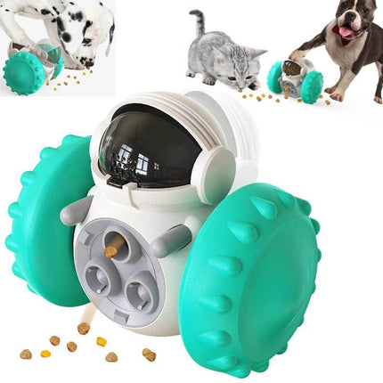 Interactive Pet Treat Dispenser – Intelligent Tumbler Puzzle Feeder Toy