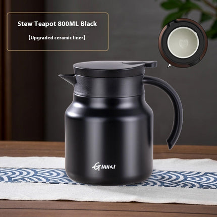 Classic Ceramic Tea Kettle – Elegant Teapot for Home or Office Use