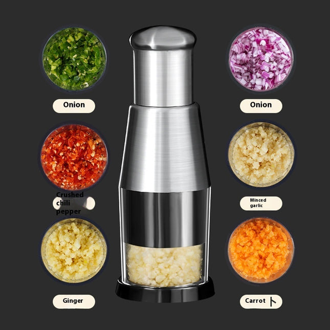 Manual Garlic & Onion Chopper – Multi-Vegetable Press Crusher