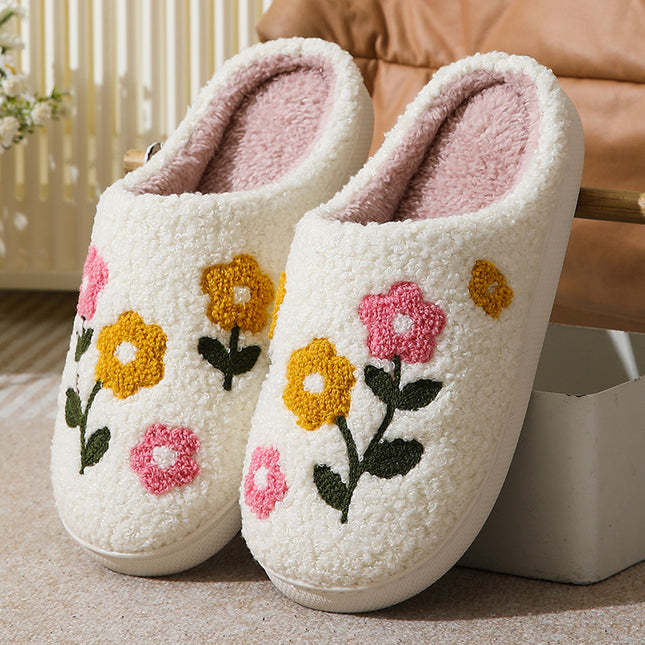 Suede Oversleeve Slippers with TPR Sole