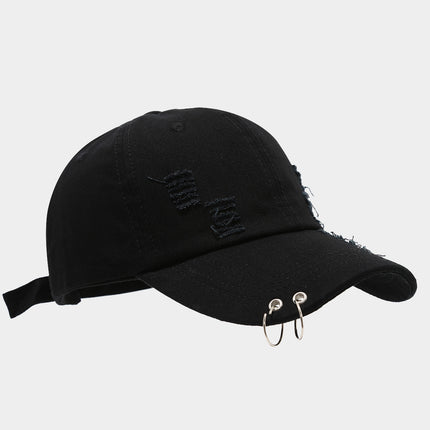 Adjustable Denim Sunshade Cap with Dome Crown