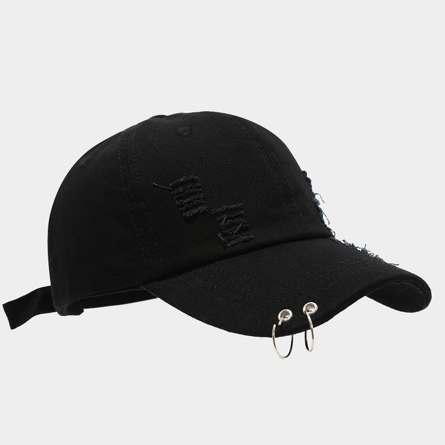 Adjustable Denim Sunshade Cap with Dome Crown