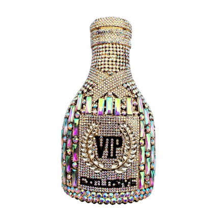 Wine Bottle Shaped Crossbody Bag – PU Leather Hard Case