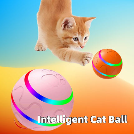 Pet New Cat Wicked Ball Toy – Intelligent USB Self-Rotating Automatic Cat Toy Ball