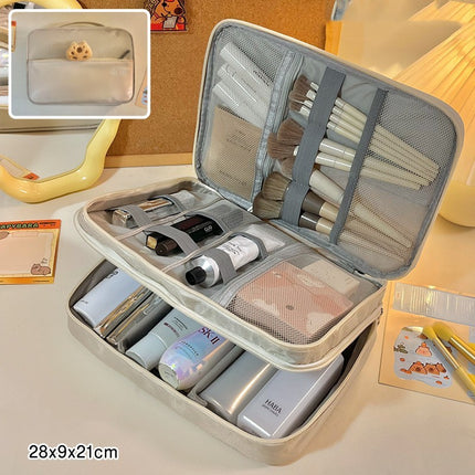 Multi-Layer Travel Cosmetic Organizer – Catabala Brooch Handbag for Nail & Beauty Accessories