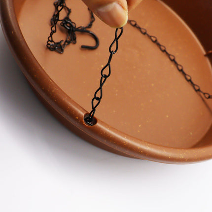 PP Bird Feeder with Hanging Chain for Patio or Garden