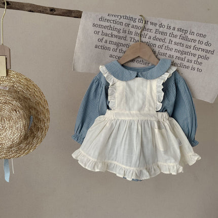 Girls Cotton Jumpsuit or Skirt – Long Sleeve Stylish Baby Outfit